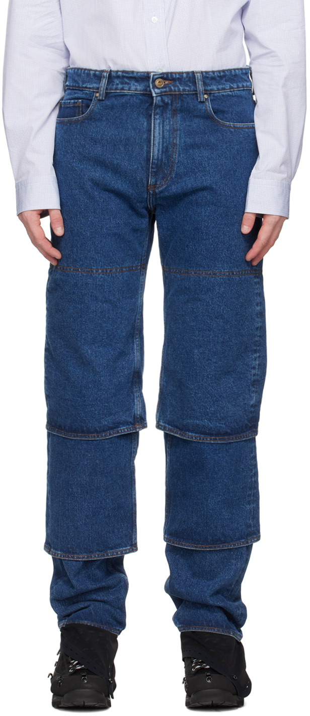 Blue Multi Cuff Jeans