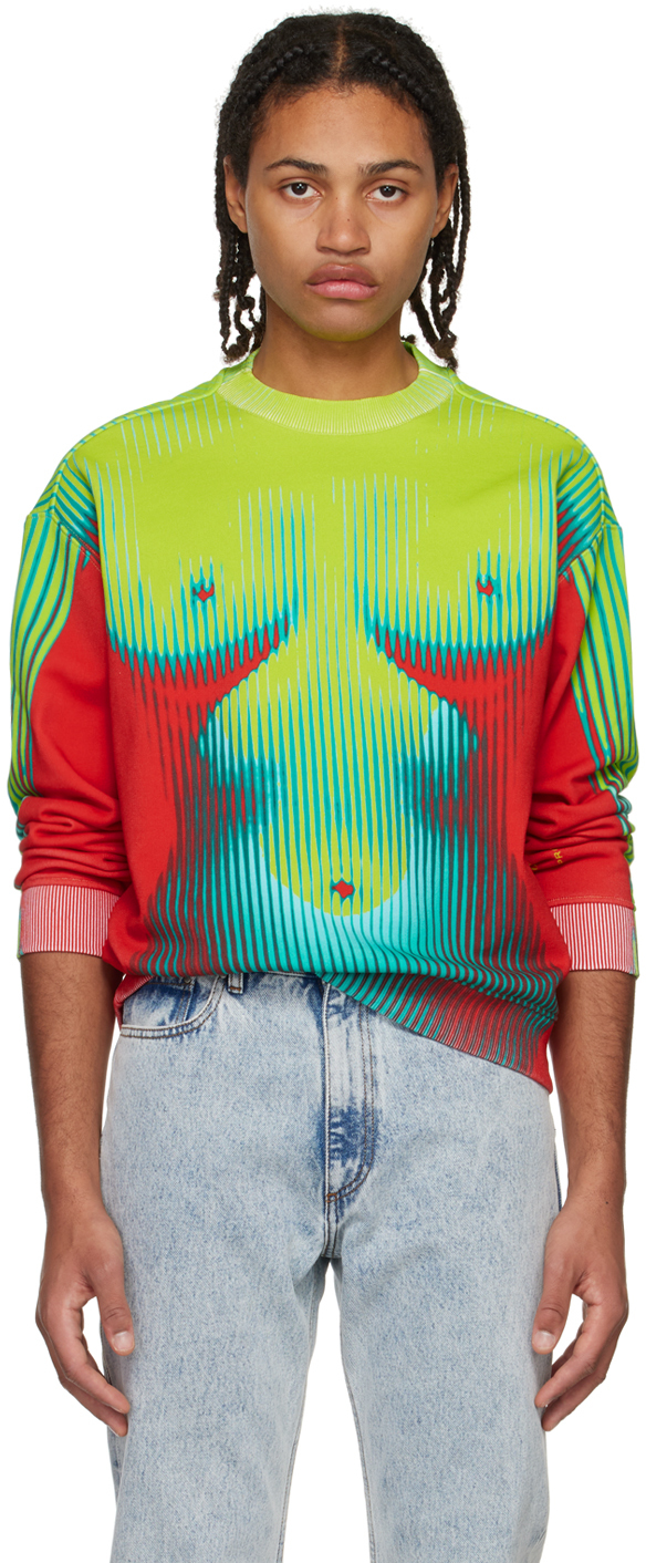 Y/project X Jean Paul Gaultier Body Morph-print Layered Top