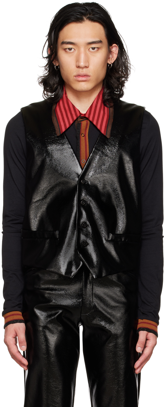 Anna Sui SSENSE Exclusive Black Paneled Waistcoat