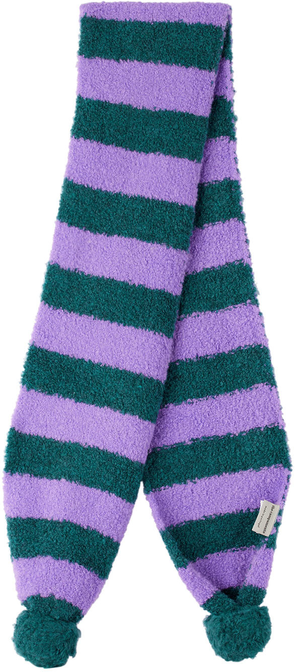 Kids Purple Striped Scarf SSENSE Accessories Scarves 
