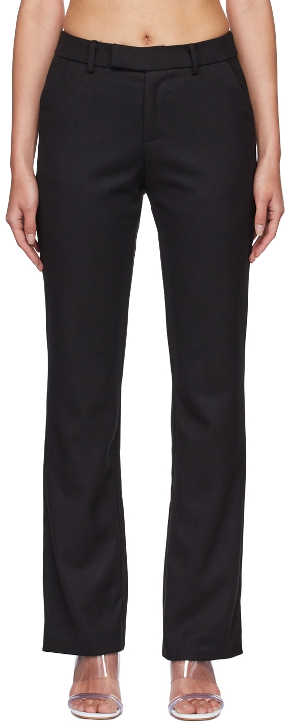 Black Polyester Trousers