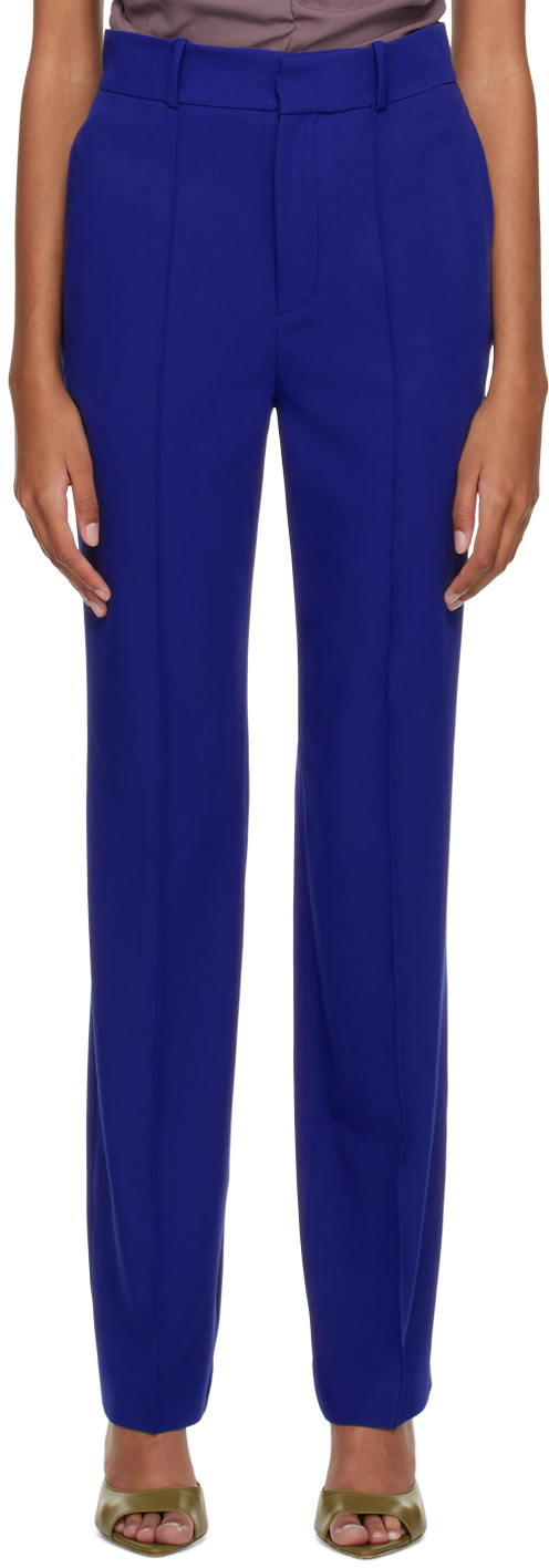 Yuzefi Blue Classic Tailored Trousers