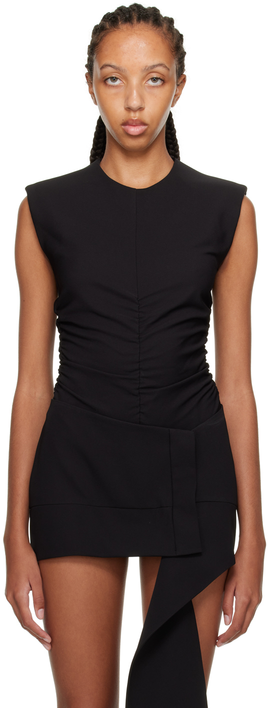 SheIn Ruched Drawstring Front Sweetheart Neckline Bodysuit Size Small Black  - $13 New With Tags - From Cin