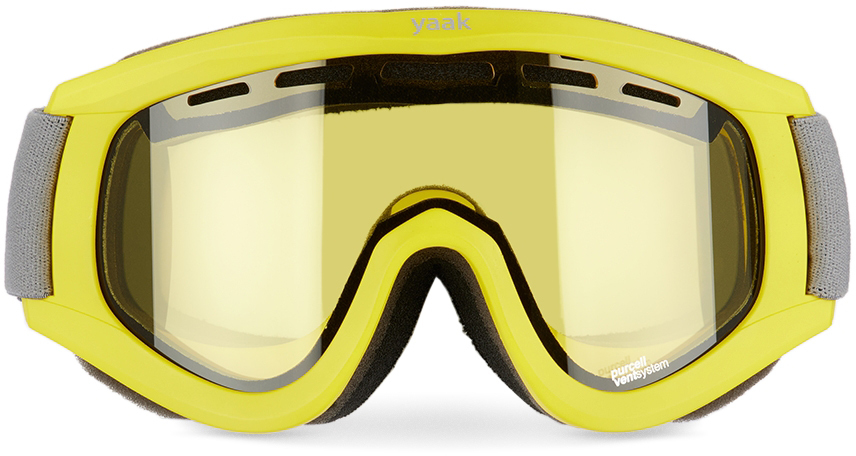 SSENSE Exclusive Yellow OP-1 Snow Goggles SSENSE Sport & Swimwear Skiwear Ski Accessories 