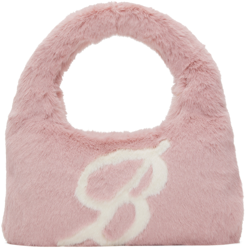Blumarine Pink Eco-Fur Shoulder Bag
