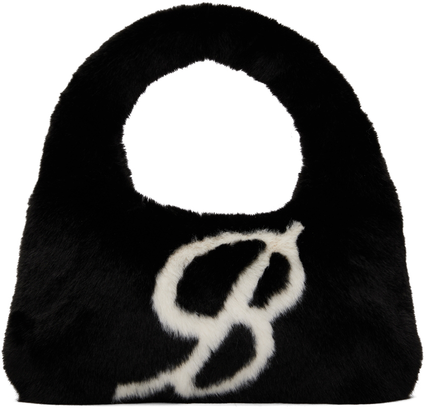 Black Eco-Fur Shoulder Bag