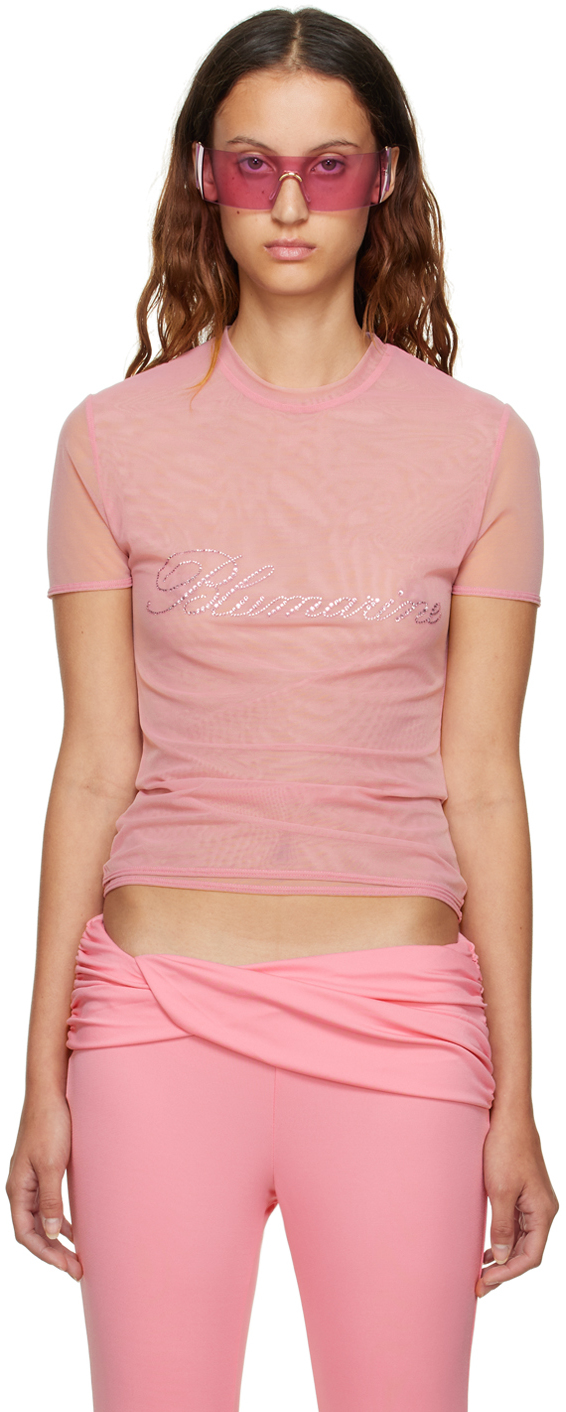 Blumarine Pink Tulle T-Shirt