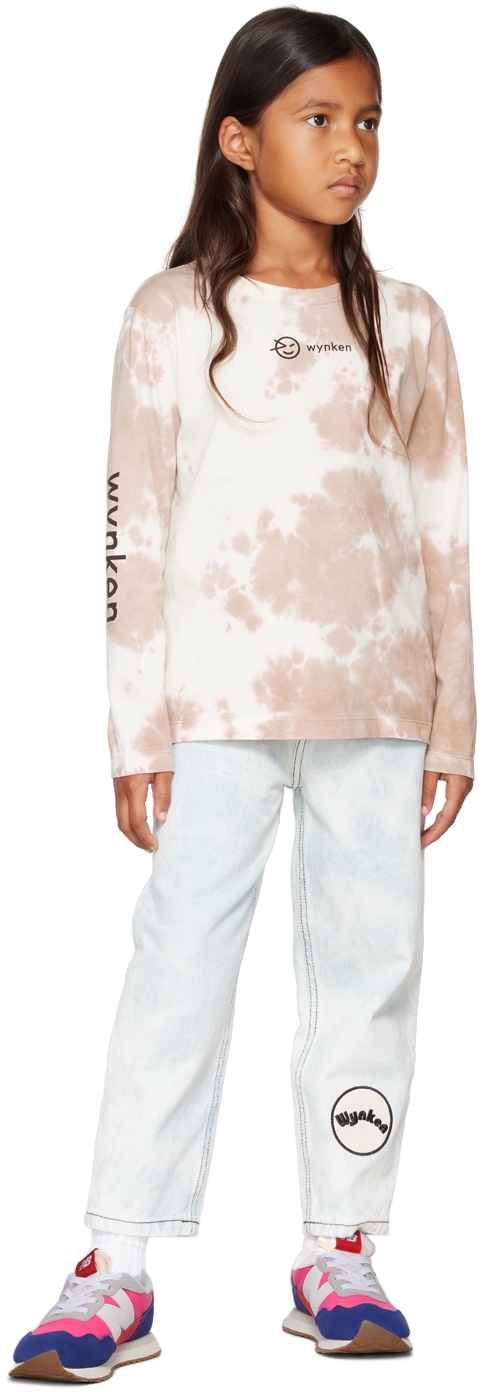 Wynken Kids Blue Class Jeans In Tie Dye