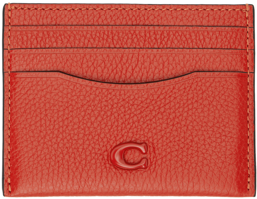 Coach 1941 Red Leather Card Holder