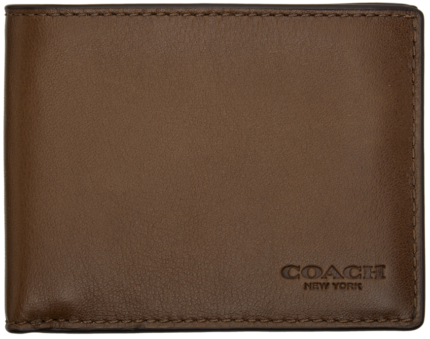 Coach 1941 Brown Slim Billfold Wallet