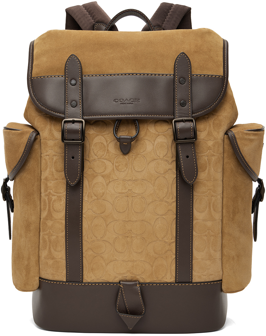 SSENSE Men Accessories Bags Rucksacks Brown Hitch Backpack 