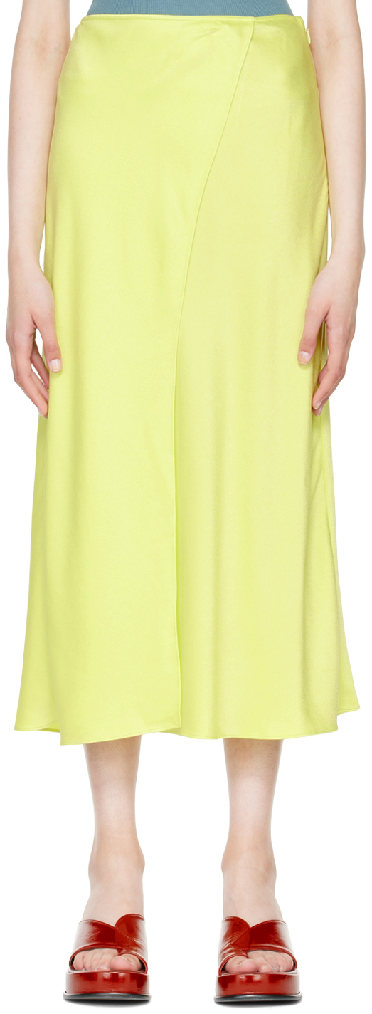 Green Octavia Midi Skirt