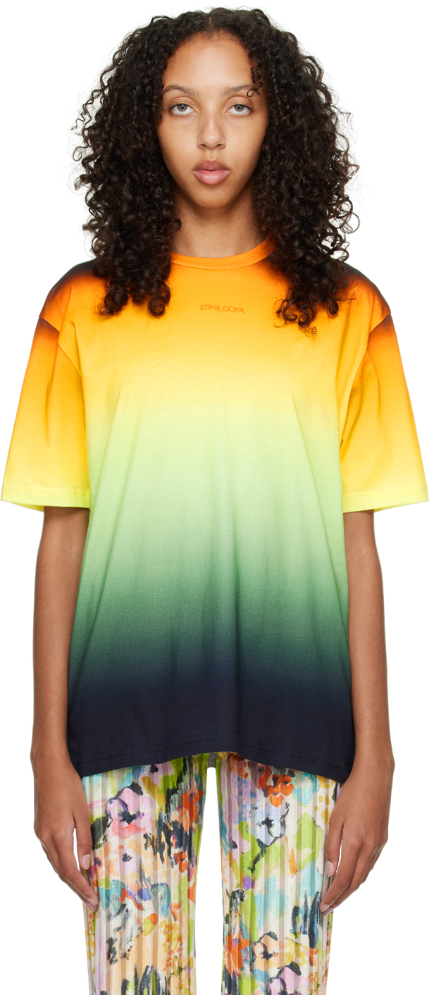 Stine Goya: Orange Margila T-Shirt | SSENSE Canada