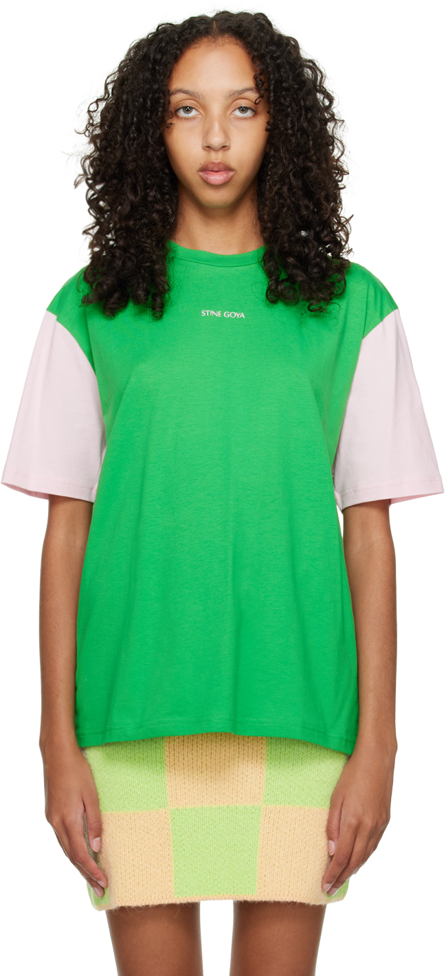 Green & Pink Margila T-Shirt