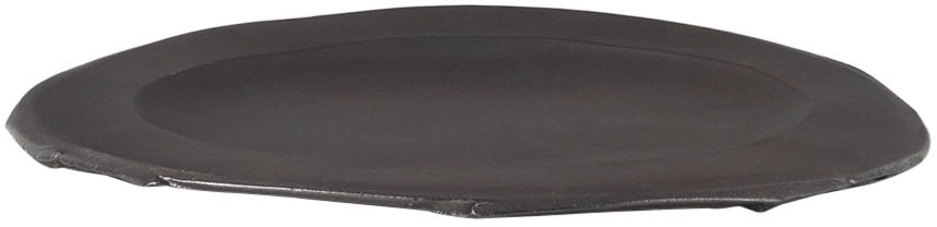 YELLOW NOSE STUDIO BLACK SHADOW DINNER PLATE