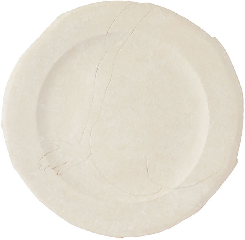 Yellow Nose Studio White Seat On Dinner Plate