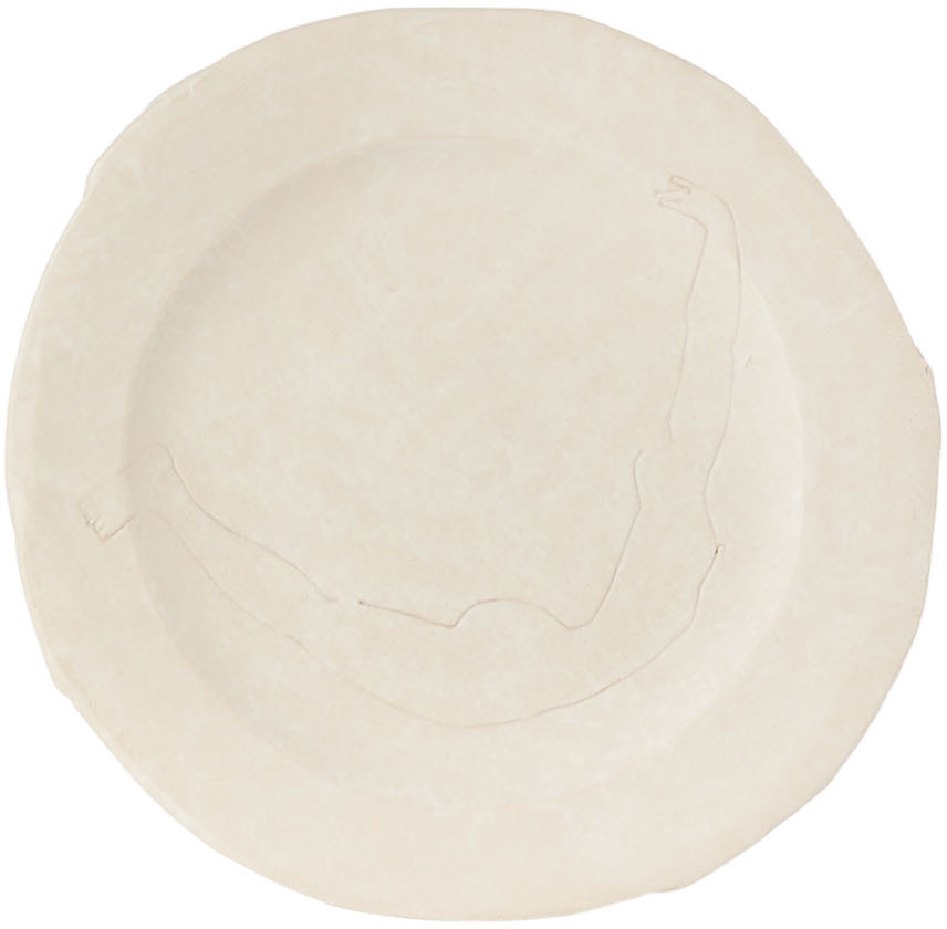 Yellow Nose Studio White Arch Back Dinner Plate