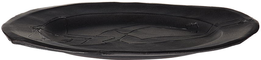 YELLOW NOSE STUDIO SSENSE EXCLUSIVE BLACK QUICK DIP DINNER PLATE