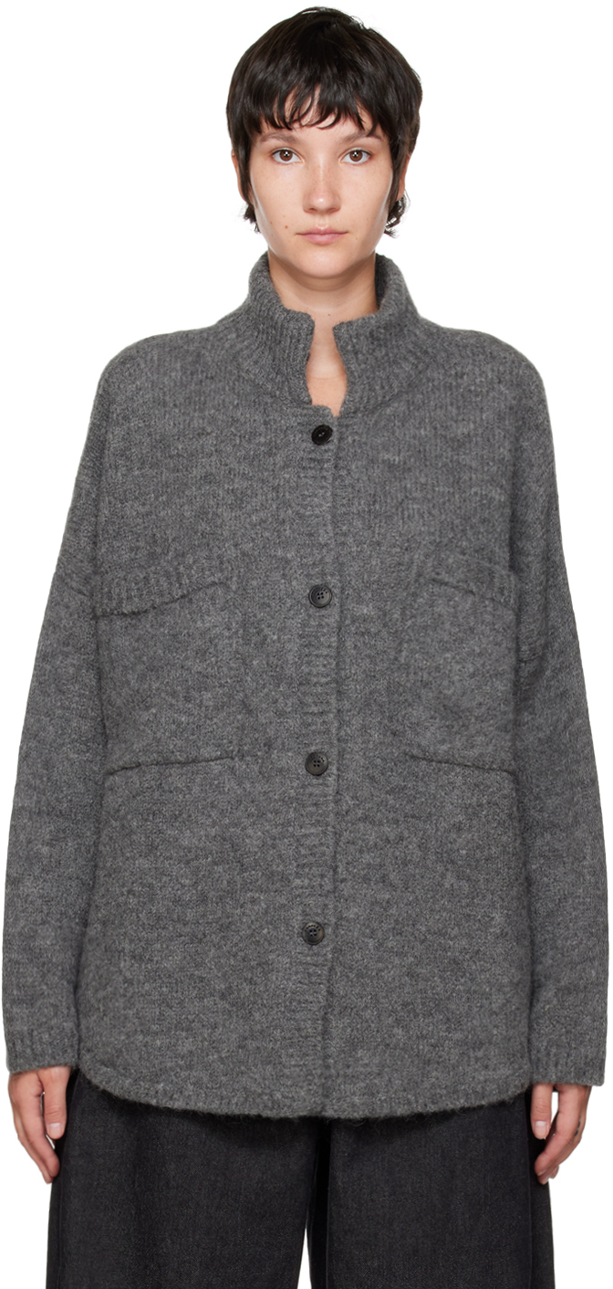 Gray Polo Jacket by CORDERA on Sale
