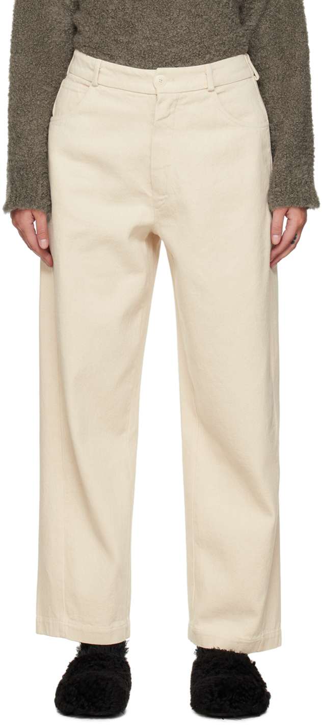 Cordera Off-White Straight Jeans