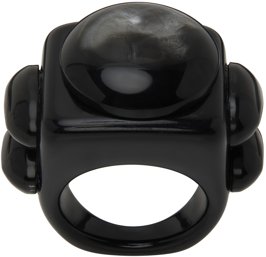 La Manso: Black Dark Vader Ring | SSENSE