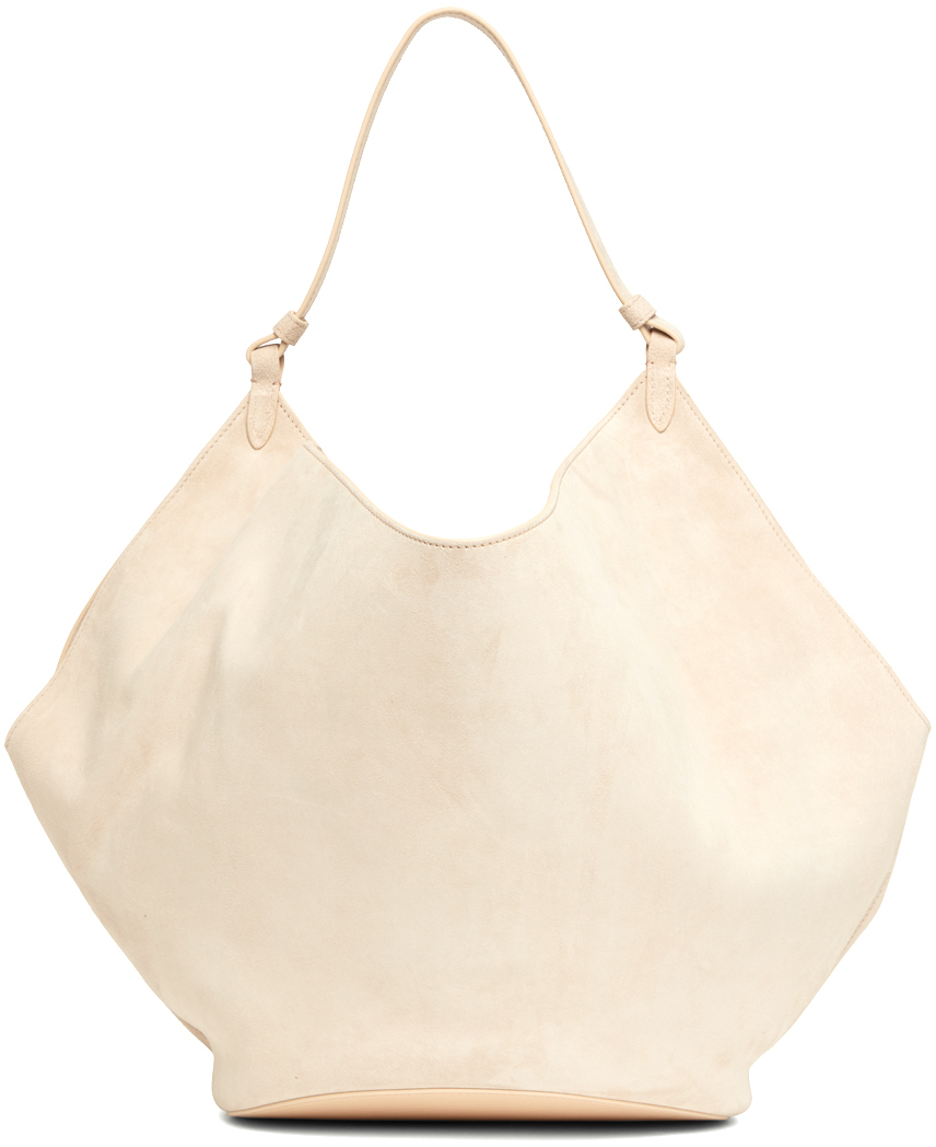 KHAITE Off-White Medium Lotus Bag