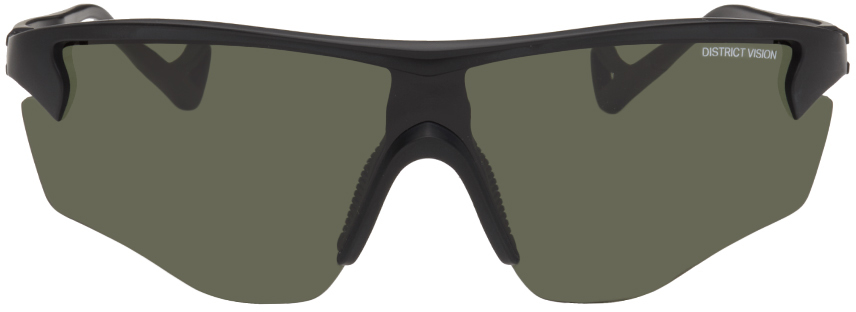 District Vision Junya Racer Running Sunglasses In Black