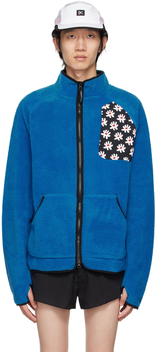 DISTRICT VISION BLUE GREG SWEATER