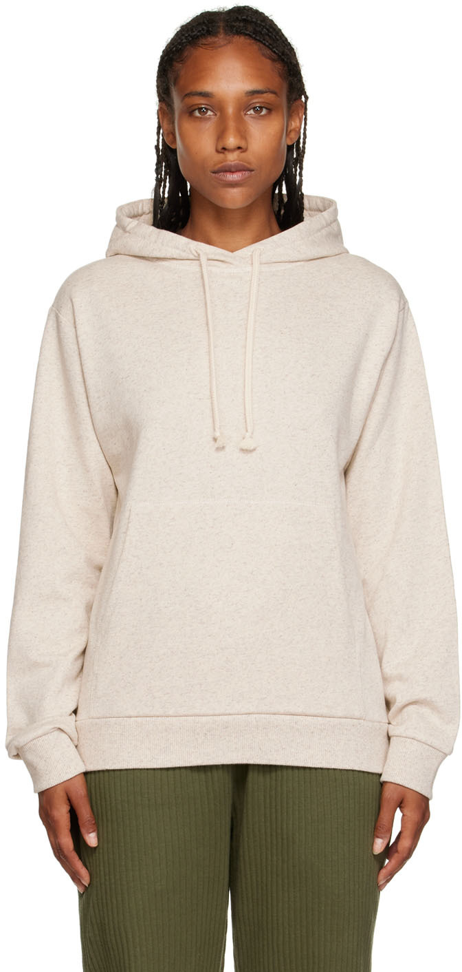 Beige Organic Cotton Hoodie