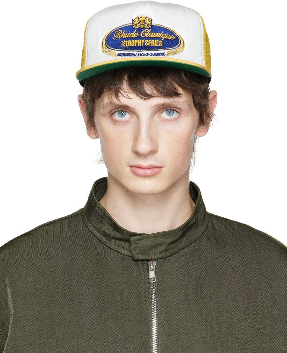 Rhude Yellow & Off-White Trophy Series Cap