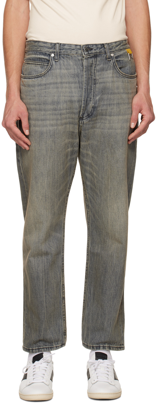 Rhude: Gray Overdyed Jeans | SSENSE