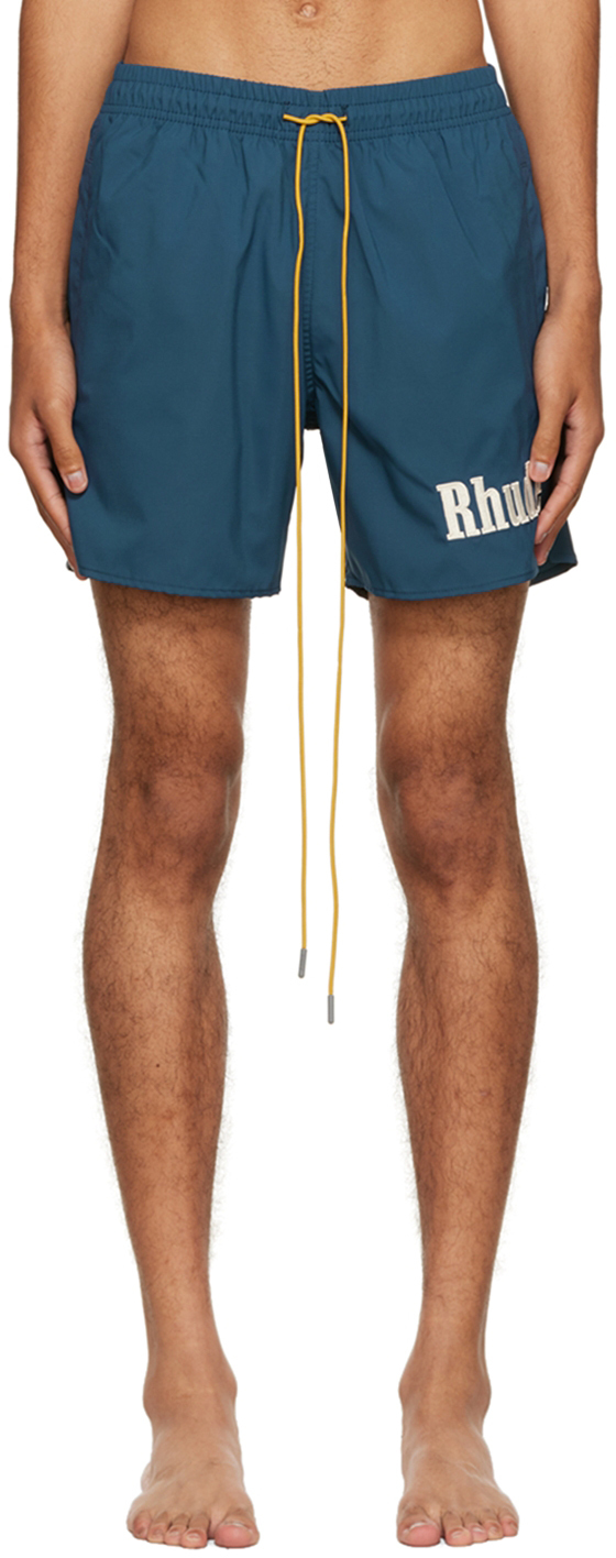 Rhude Blue Polyester Shorts