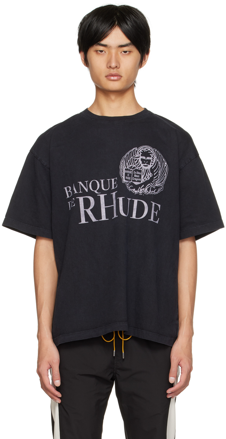 Rhude Navy 'Banque' T-Shirt