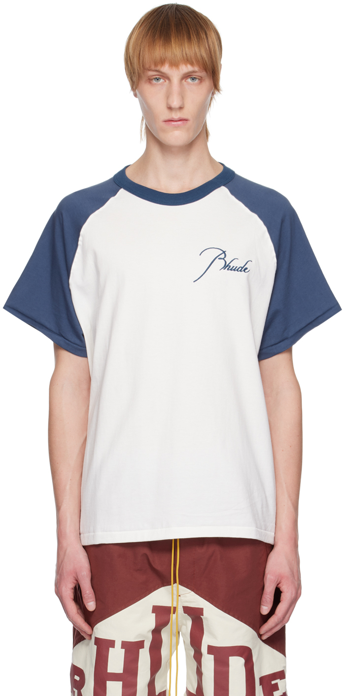 Rhude: Off-White Raglan T-Shirt | SSENSE Canada