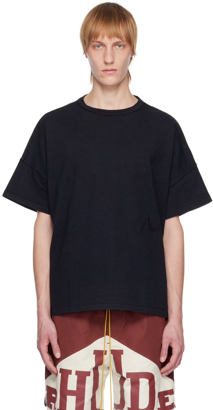 Rhude Black Reverse T-Shirt