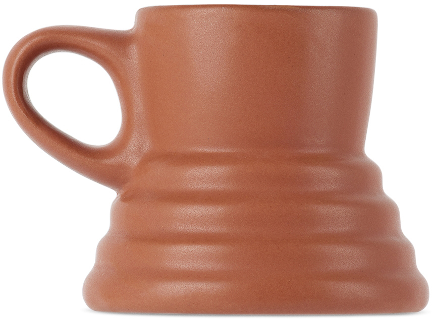 Brown No-Spill Mug by BKLYN CLAY on Sale