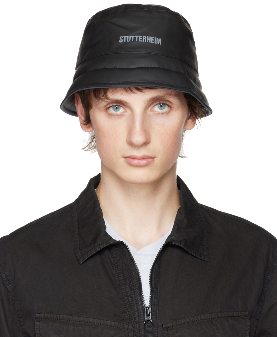 Black Skärholmen Puffer Bucket Hat