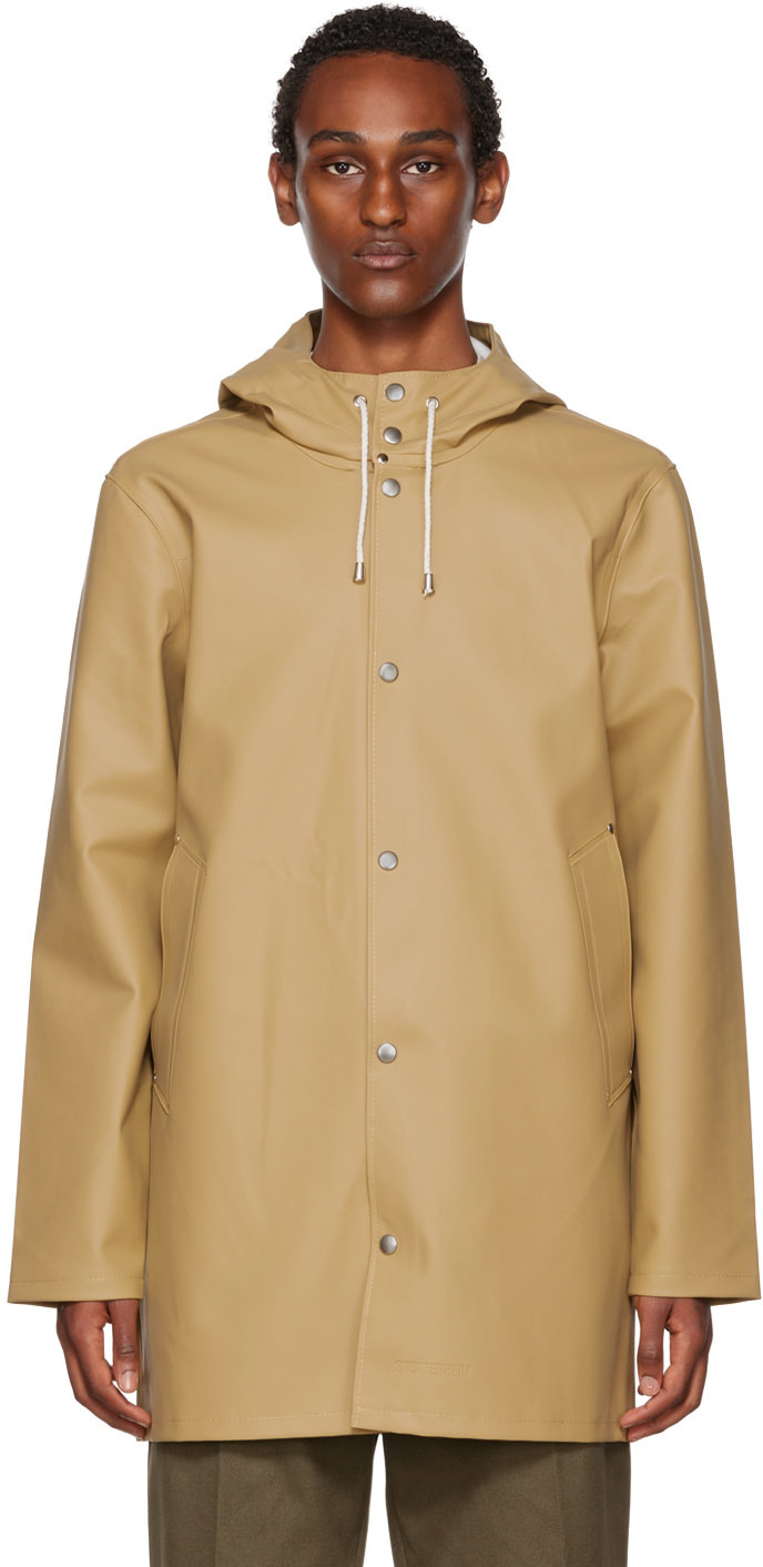 Manteau stockholm à manches rayées Synthétique Stutterheim pour homme en coloris Gris Homme Vêtements Manteaux Manteaux longs et manteaux dhiver 