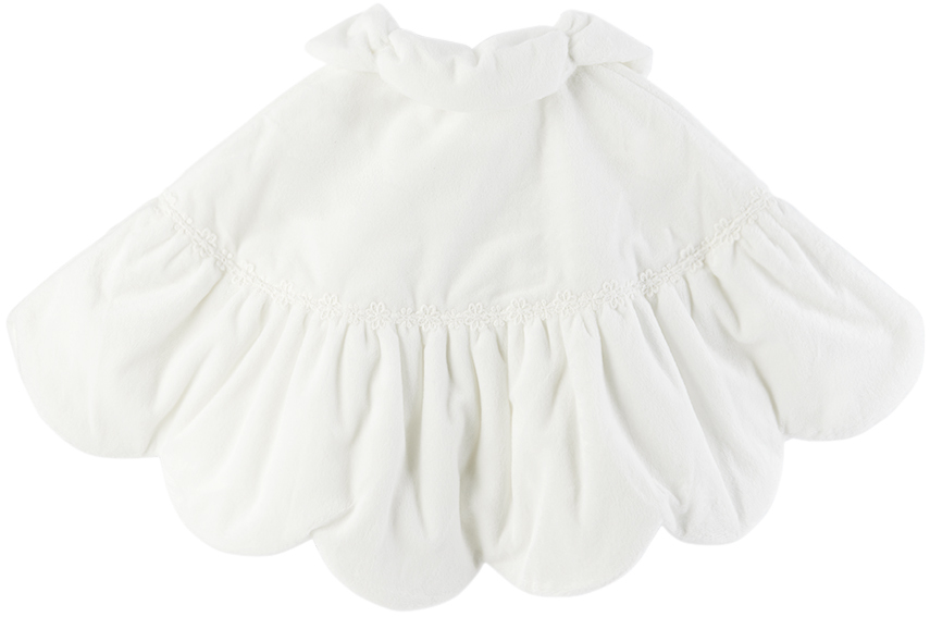Anna Sui Ssense Exclusive Baby White Cape In White