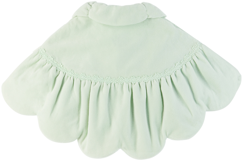 Anna Sui Ssense Exclusive Baby Green Cape In Emerald Green 43