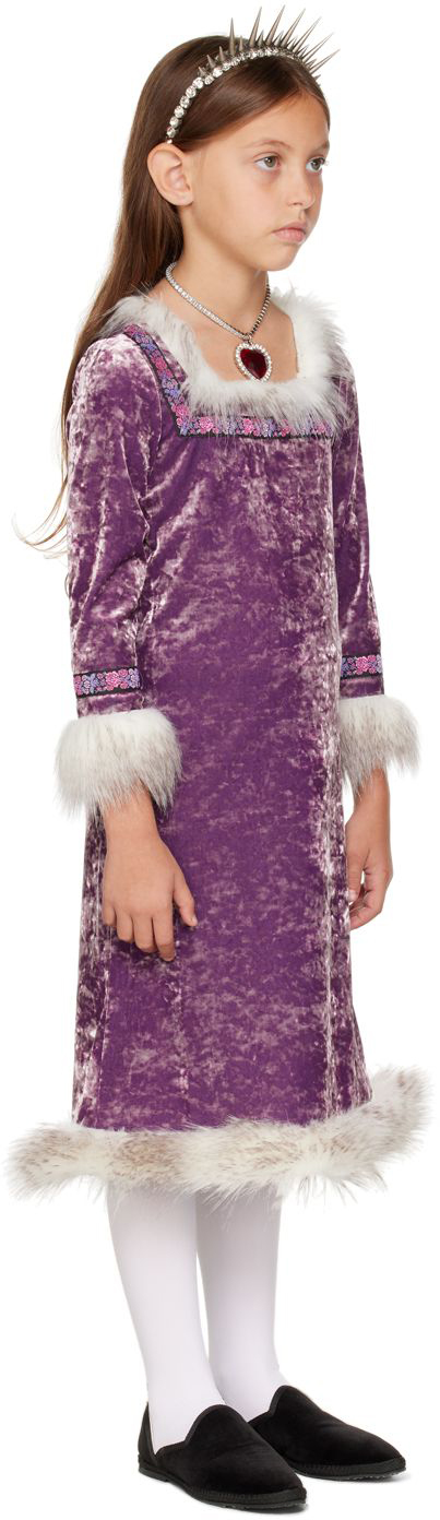 Anna Sui Ssense Exclusive Kids Purple Princess Halloween Costume Dress In Lavender Multi