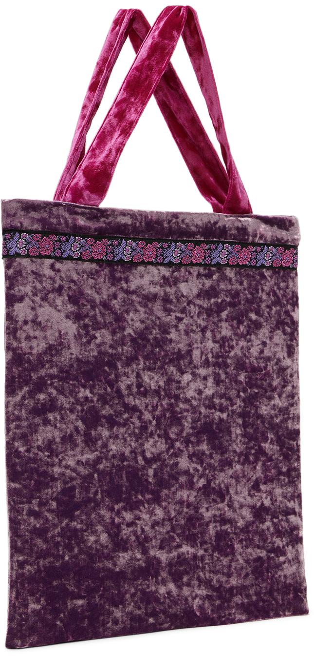 Anna Sui Ssense Exclusive Kids Purple Halloween Tote In Lavender Multi