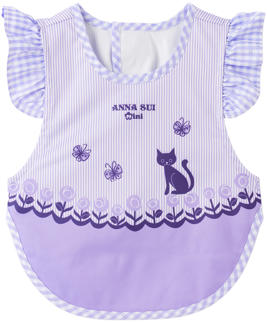 SSENSE Exclusive Baby Purple Cat Bib