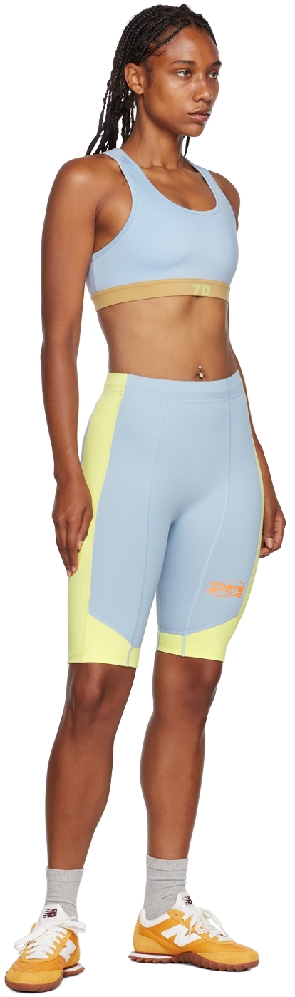 7 Days Active Blue Cam Sport Shorts In 337 Blue Fog