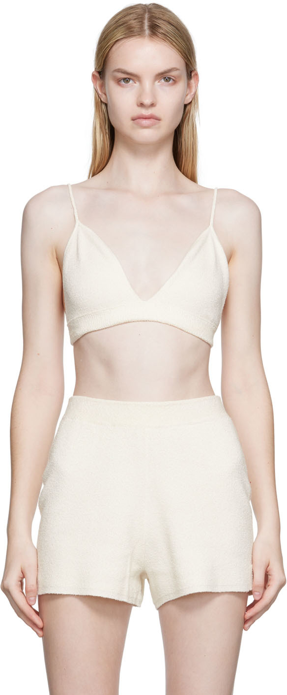 Off-White Towelling Bra