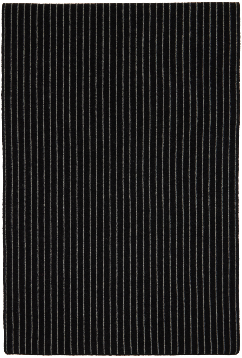 Black & Gray Pinstripe Scarf