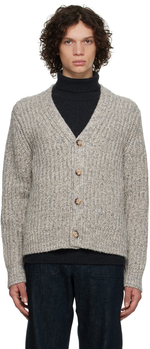 Gray Rib Cardigan