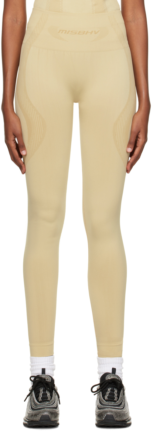 Beige Gaia Sport Leggings