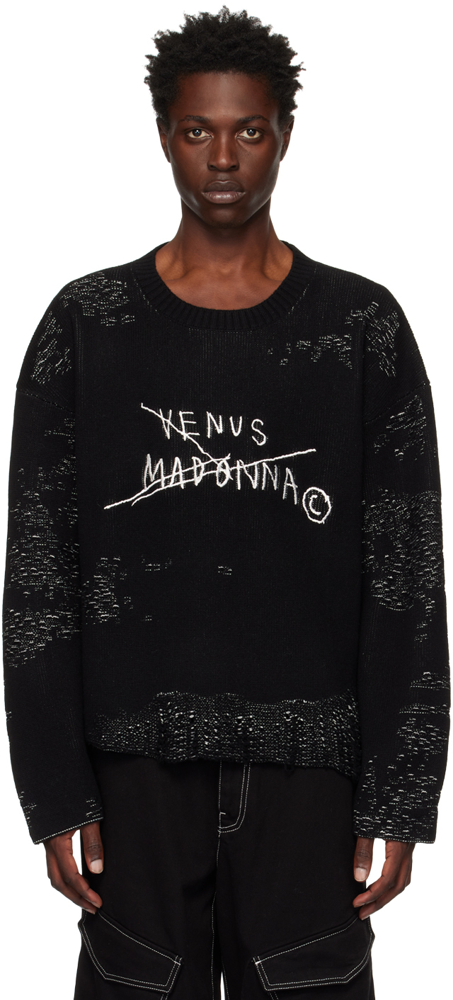 Black 'Venus Madonna' Sweater by MISBHV on Sale