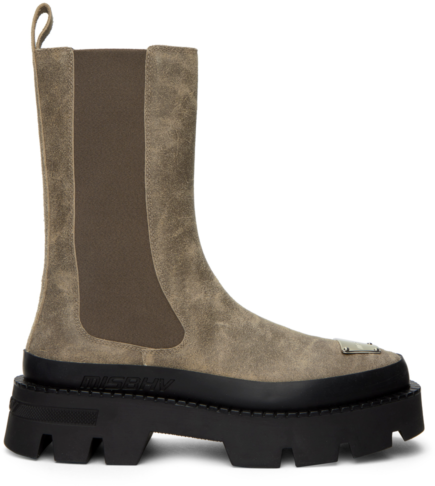 iggie taupe chelsea boot